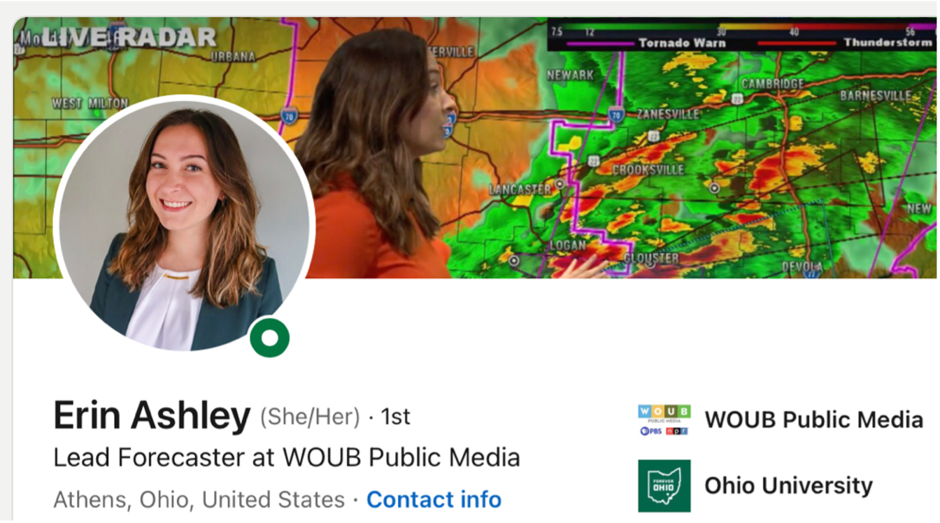 What’s new? Ohio University Broadcast Meteorology Degree